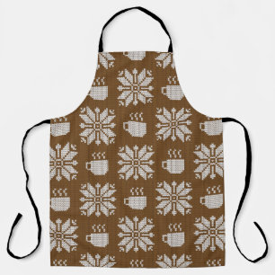 Knitted Winter: Decorative Tea Cups Apron