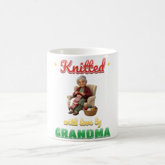 Knitted With Love By Grandma Christmas Mug