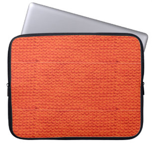 Knitted wool pattern laptop sleeve