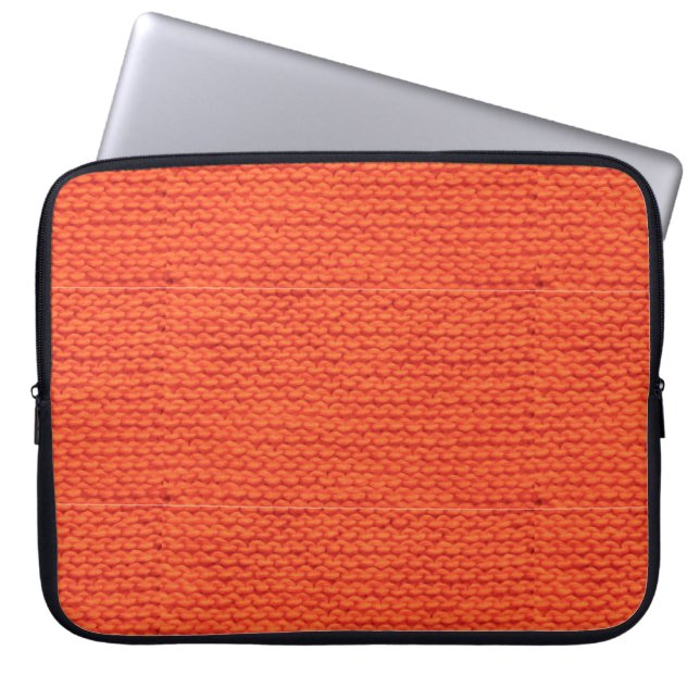 Knitted wool pattern laptop sleeve (Front)