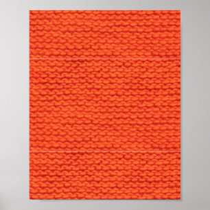 Knitted wool pattern poster