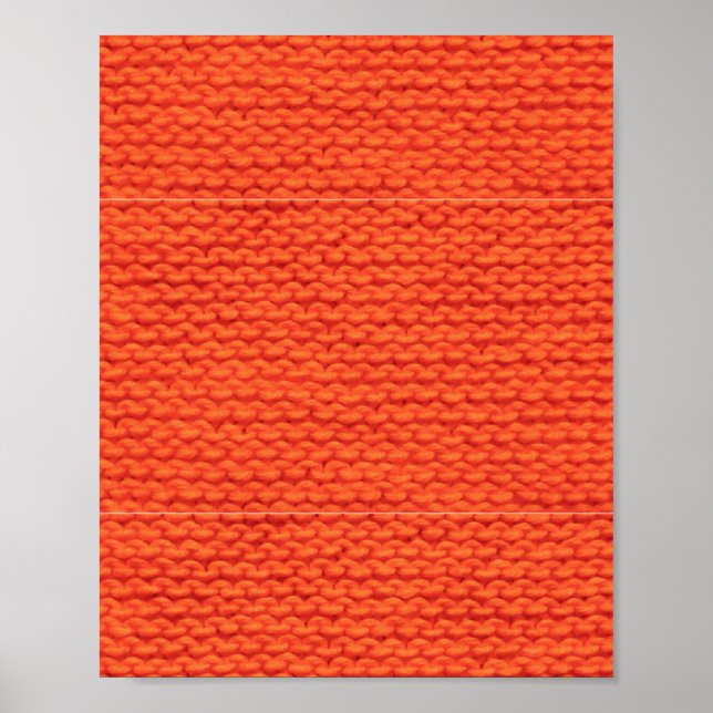 Knitted wool pattern poster (Front)
