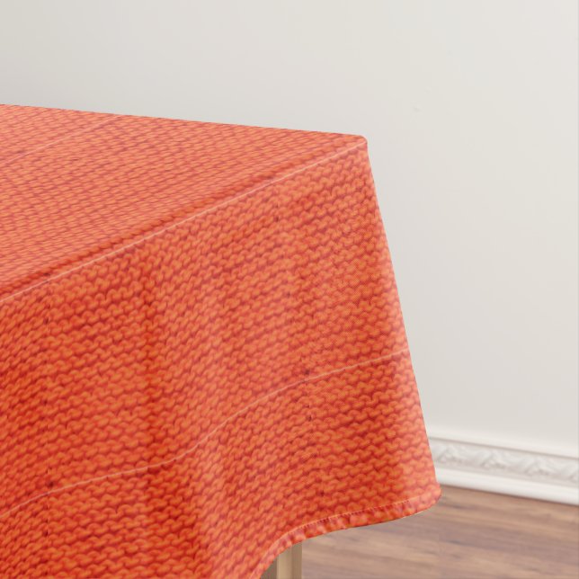 Knitted wool pattern tablecloth (In Situ)