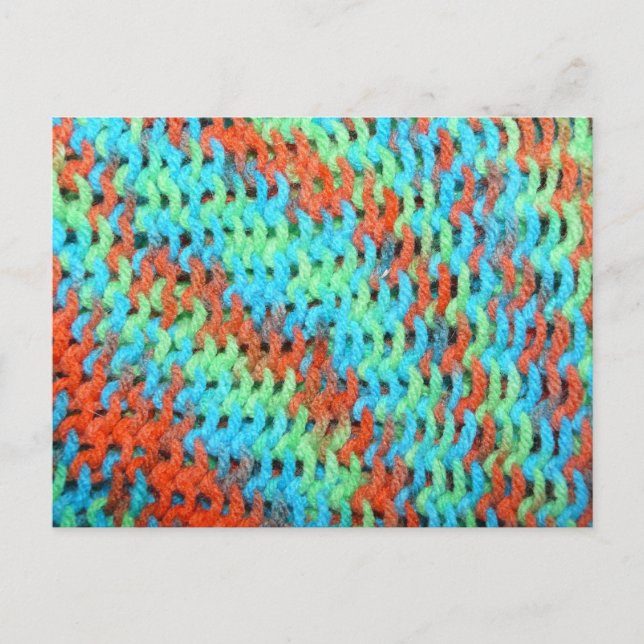 Knitted Yarn in Bright Colours Postcard (Front)