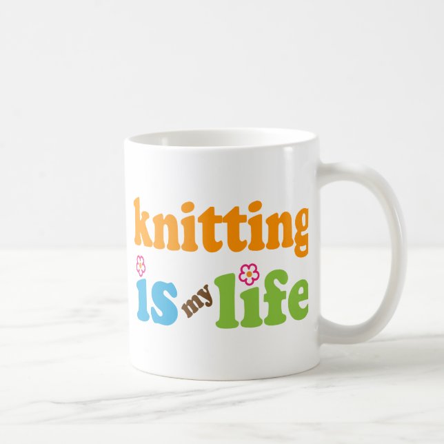 Knitter Gift Girls Coffee Mug (Right)