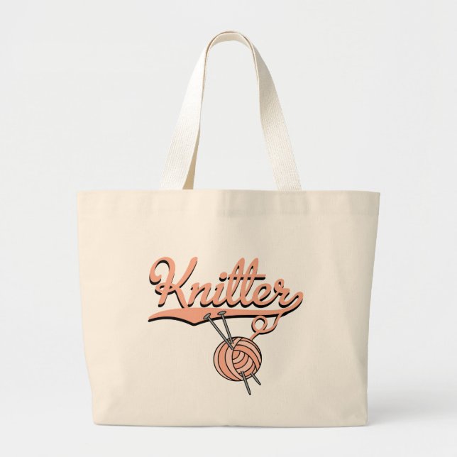 Knitter Tote Bag (Front)