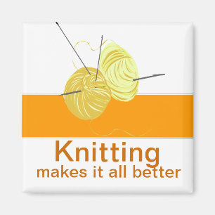 Knitter Yarn'n Needles Magnet