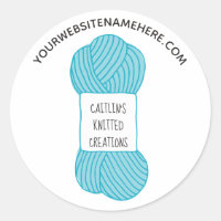 Knitters Fibre Arts Blue Skein of Yarn