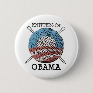 Knitters for Obama Button #2
