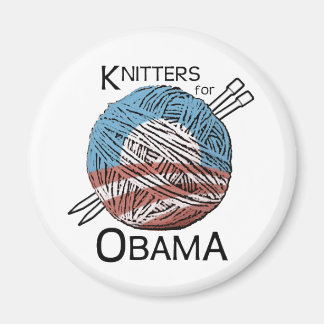 Knitters for Obama Magnet #1
