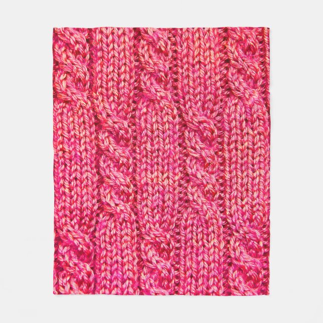Knitting_015_by_JAMFoto Fleece Blanket (Front)