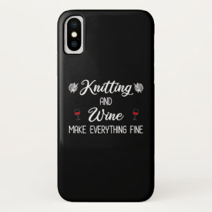 Knitting and Wine Make Everything Fine Case-Mate iPhone Case