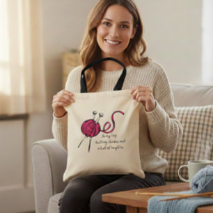  Knitting Bag,  for all knitting enthusiast Tote Bag