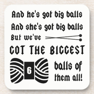 Knitting • Big Balls of Yarn Crafts Coaster