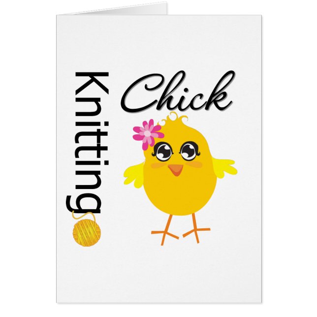 Knitting Chick (Front)