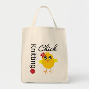 Knitting Chick 2 Tote Bag