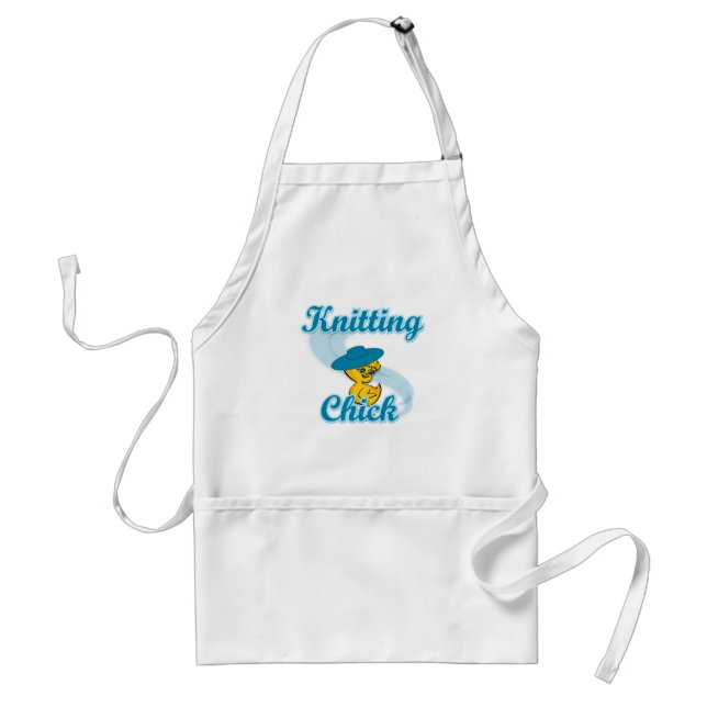Knitting Chick #3 Standard Apron (Front)