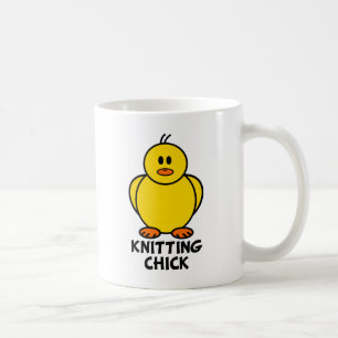 Knitting Chick Coffee Mug