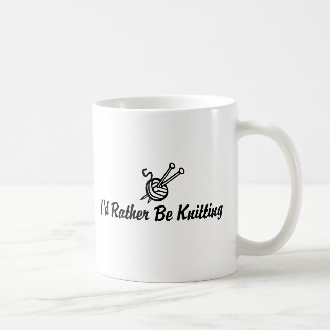Knitting Coffee Mug (Right)
