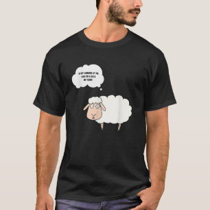 Knitting Crochet Funny Sheep Graphic Yarn Ball Kni T-Shirt