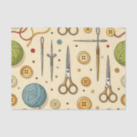 Knitting Crochet Sewing Tools Pattern