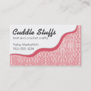 Knitting crochet yarn sweater texture biz card
