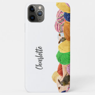 Knitting crochet yarn wool sheep personalizable Case-Mate iPhone case