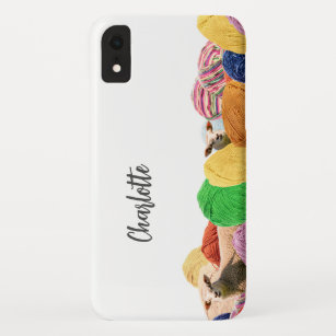 Knitting crochet yarn wool sheep personalizable Case-Mate iPhone case