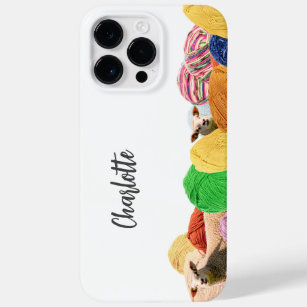 Knitting crochet yarn wool sheep personalizable Case-Mate iPhone 14 pro max case
