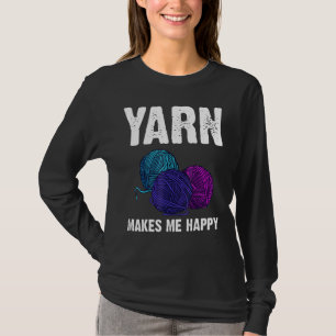 Knitting For Men Women Crochet Yarn Thread 1 T-Shirt
