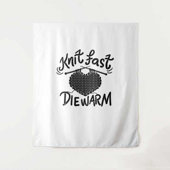 Knitting Funny Knitter Tapestry (Front)