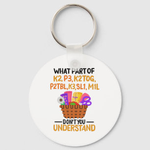 Knitting Funny Knitting Quotes Key Ring