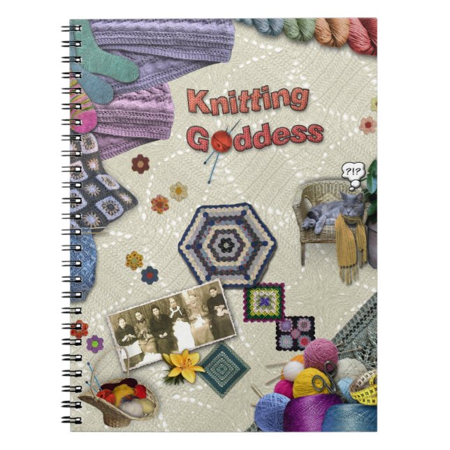Knitting Goddess Notebook (Front)