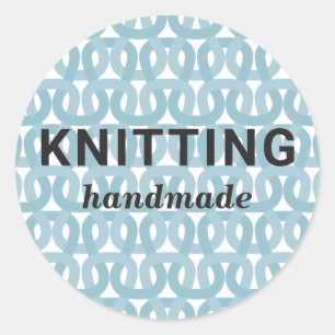 Knitting handmade. Crochet craft supplies. Knitter Classic Round Sticker