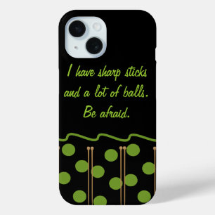 Knitting Humour iPhone 15 Case