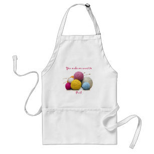 knitting humour standard apron