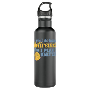 Knitting Is My Favourite Sport - Knitting Knitter  710 Ml Water Bottle
