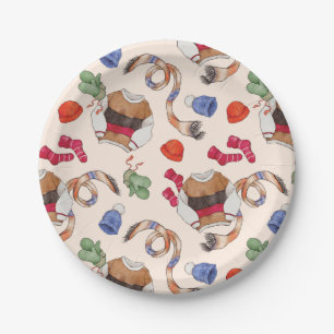 Knitting Joy (Linen) – Paper Plates