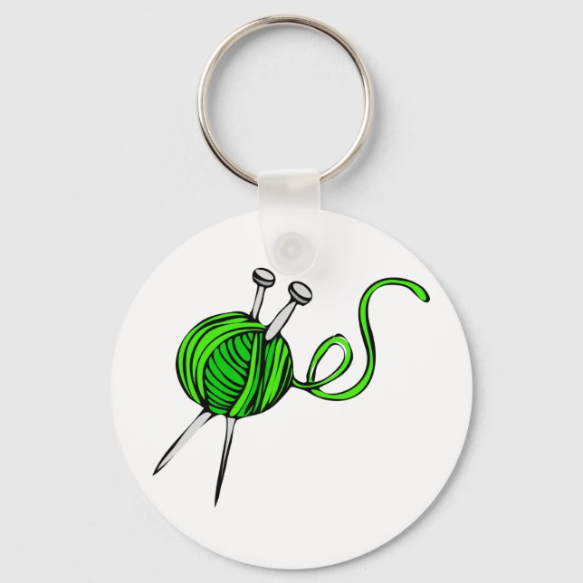 Knitting Key Ring (Front)