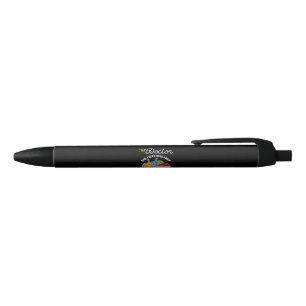 Knitting Knitter Black Ink Pen