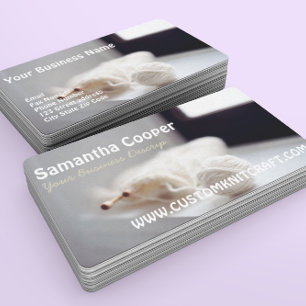 knitting/knitter Yarns Photography Business Card