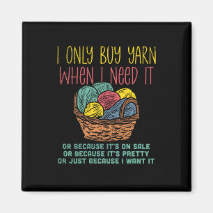 Knitting Knitting Basket Magnet