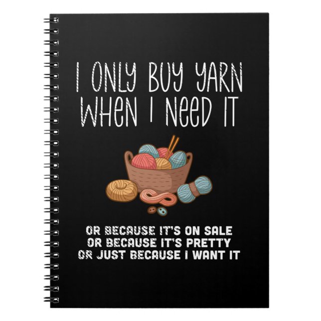 Knitting Knitting Basket Notebook (Front)