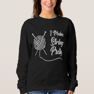 Knitting Knitting Needle Knit Wool Pretty String Sweatshirt