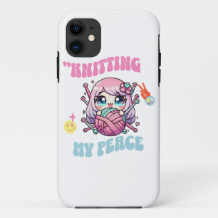 Knitting My Peace – Conscious Kawaii Design for Kn iPhone 11 Case