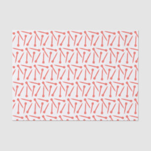 Knitting Needles Crafts Living Coral Tissue Paper