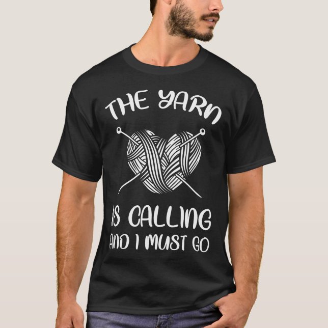Knitting Needles Handmade Wool Knitter - T-Shirt (Front)