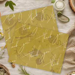 Knitting Needles Yarn Thank You Tissue Paper