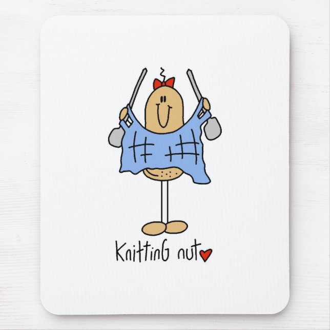 Knitting Nut Mouse Pad (Front)