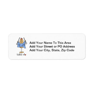 Knitting Nut T-shirts and Gifts Return Address Label